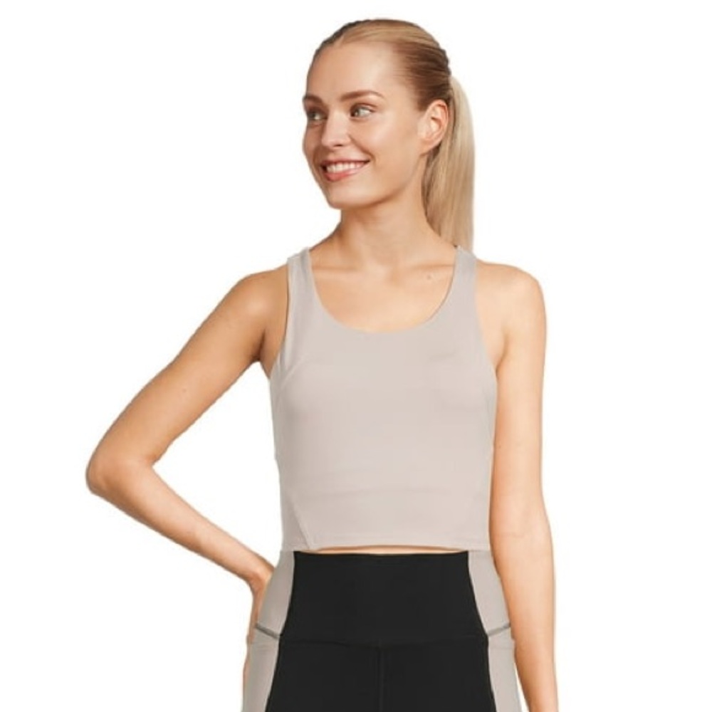 Avia Racerback Bra Top - Wild Mushroom, Size Medium